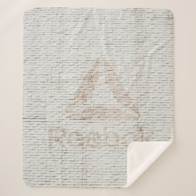 Couverture Sherpa Photo de fond du logo de Reebok sur les murs (Devant)