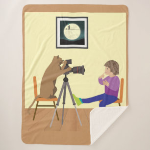 Couverture Sherpa Photographe de chat