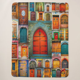 Couverture Sherpa Photographie vintage unique moderne d'art de porte