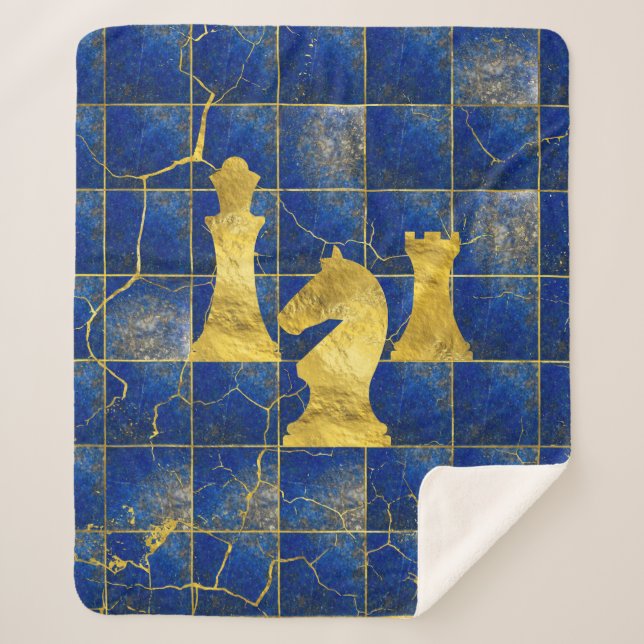 Couverture Sherpa Pièces d'échecs d'échiquier et d'or de lazulite de (Devant)