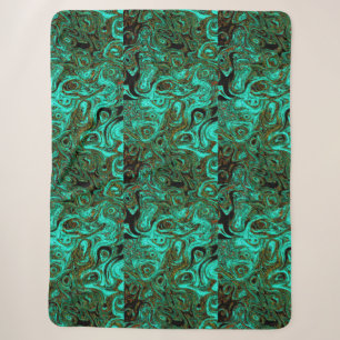 Couverture Sherpa Pierre de feu bleu ciel de sang