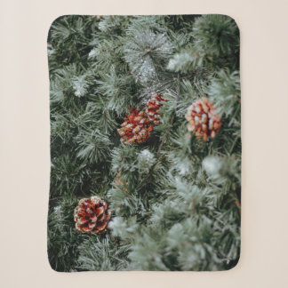 Couverture Sherpa Pin sylvestre d'hiver