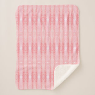 Couverture Sherpa Pink Pastel En Blanc