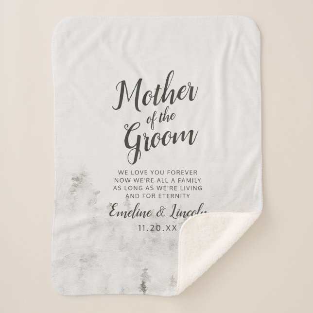 Couverture Sherpa Pins givrés à la mère de la chambre Citation (Devant)