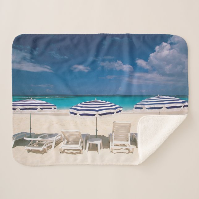 Couverture Sherpa Plages tropicales | Plage tropicale Anguilla (Devant (Horizontal))