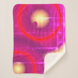 Couverture Sherpa Planètes Roses Rouges Soleils Cercles Astronomie P