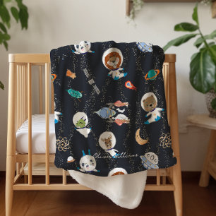 Couverture Sherpa Planètes Système solaire Baby Personnalisé