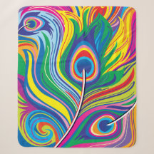 Plumes de paon Art Abstrait
