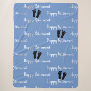 Couverture Sherpa Podiatriste Pieds Motif bleu