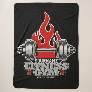 Couverture Sherpa Poids Personnalisé Levant Dumbbell Fitness Gym