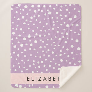 Couverture Sherpa Points Dalmatiens Lilac, Points Dalmatiens, Votre
