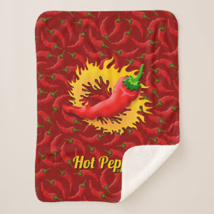 Couverture Sherpa Poivre chaud avec flamme