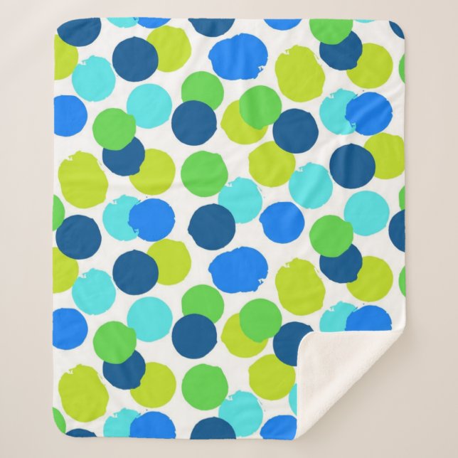 Couverture Sherpa Polka dot (Devant)