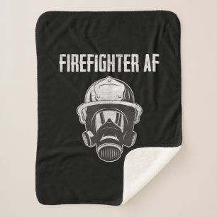 Couverture Sherpa Pompier AF   Masque gaz   Funny Firefighter