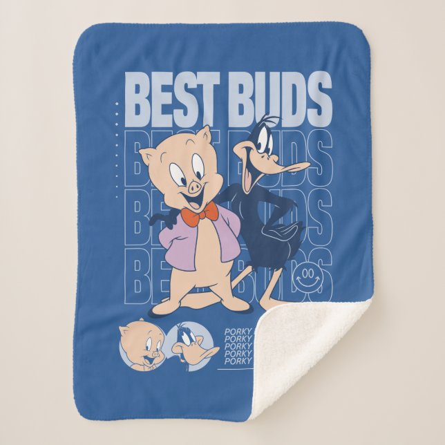 Couverture Sherpa Porky Pig & DAFFY DUCK™ Best Buds (Devant)