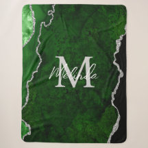 Porte en marbre vert et argent
