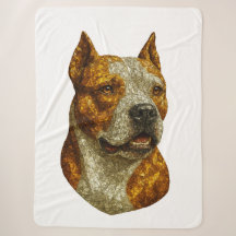 Portrait de chien Pitbull