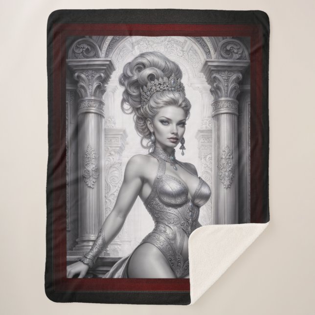 Couverture Sherpa Portrait de Drusella Arkaevis AI Art par Xzendor7 (Devant)