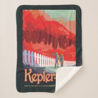 Poster De L'Espace Rétro De Kepler-186f.