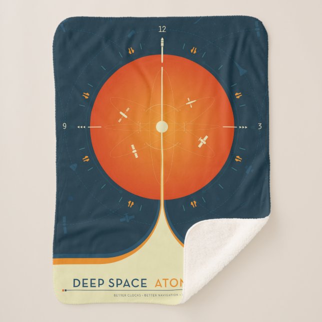 Couverture Sherpa Poster de l'horloge atomique Deep Space, version o (Devant)