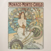 Poster Mont-Carlo vintage par Alphonse Mucha