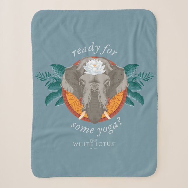 Couverture Sherpa Prêt pour le Yoga ? - Le Lotus Blanc (Devant)