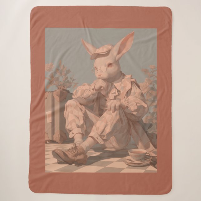 Couverture Sherpa Printemps victorien fantastique, Rabbit Boy, (Devant)