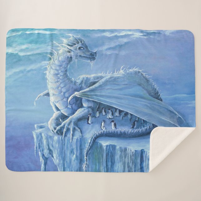 Couverture Sherpa Protection en pingouin Sherpa Blanket (Devant (Horizontal))