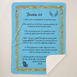 Couverture Sherpa Psalm 23 Sherpa Blanket
