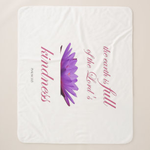 Couverture Sherpa psaume 33 bonté au lotus pourpre