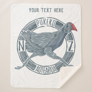 Couverture Sherpa Pukeko Aotearoa Nouvelle-Zélande