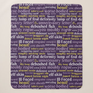 Couverture Sherpa Purple Shakespeare Insulte drôle Littérature