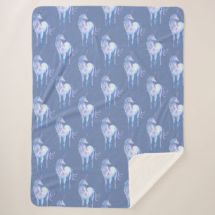 Couverture Sherpa Purple Unicorn Dream