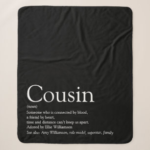 Couverture Sherpa Quota de cousins noirs et blancs modernes