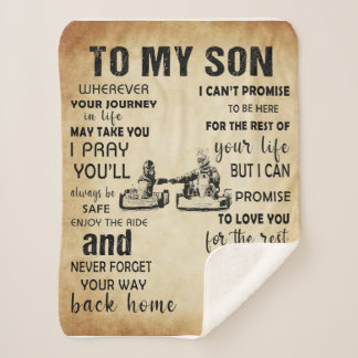 Couverture Sherpa Racing Papa À Mon Fils De Papa Don Signifiant Don