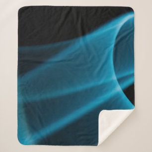Couverture Sherpa Rayon bleu clair