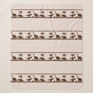 Couverture Sherpa Rayure de dinosaure