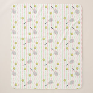 Couverture Sherpa Rayures de tennis
