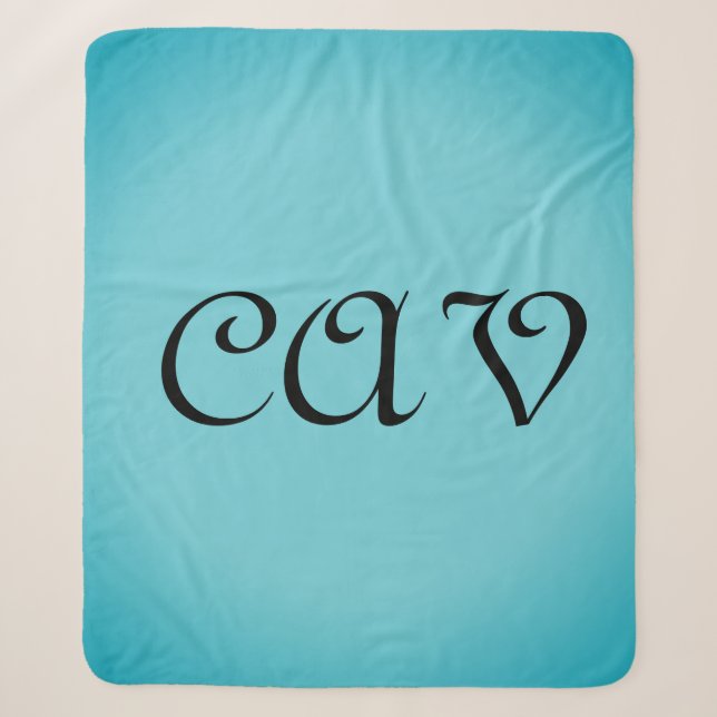 Couverture Sherpa Recoleta Cornflower Bleu (Devant)