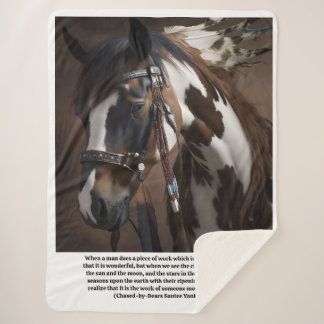 Couverture Sherpa Red Hawk's horse Sundance