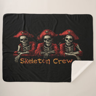 Couverture Sherpa Red Skeleton Crew Trio