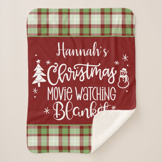 Couverture Sherpa Regarder le film de Noël (Devant)