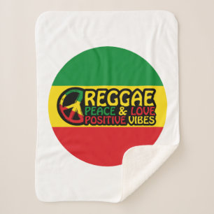 Couverture Sherpa Reggae Musique avec citations positives