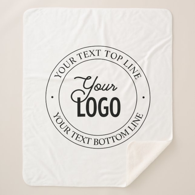 Couverture Sherpa Remplacement et personnalisation faciles du logo | (Devant)
