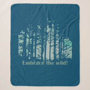 Couverture Sherpa Remplissez la citation Wild Preserve Forest Wilder