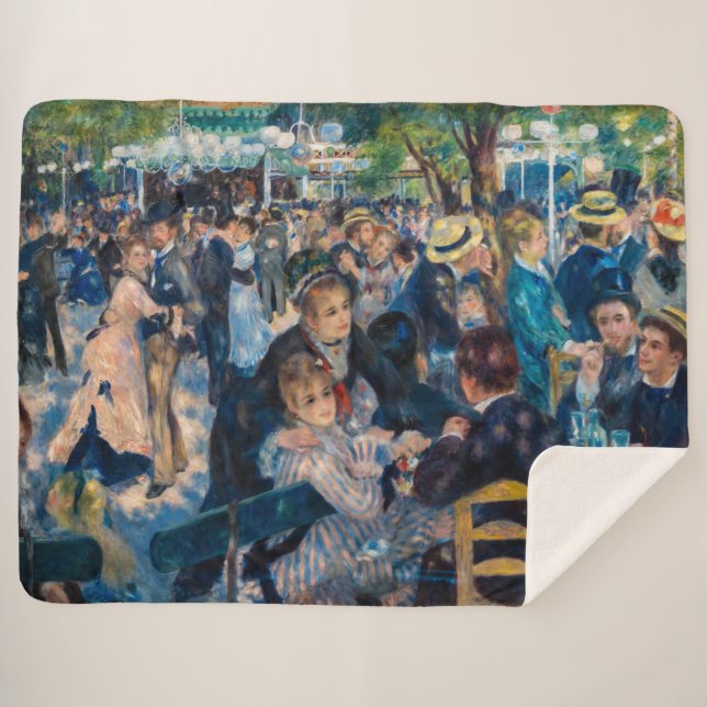 Couverture Sherpa Renoir - Danse au Moulin de la Galette (Devant (Horizontal))