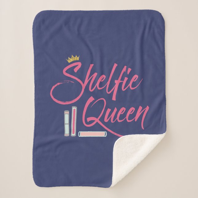Couverture Sherpa Réservation Shelfie Queen (Devant)