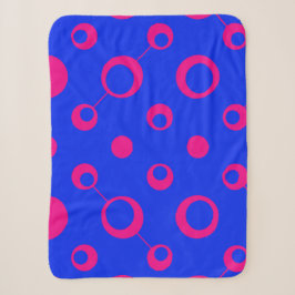 Couverture Sherpa Rétro motif géométrique