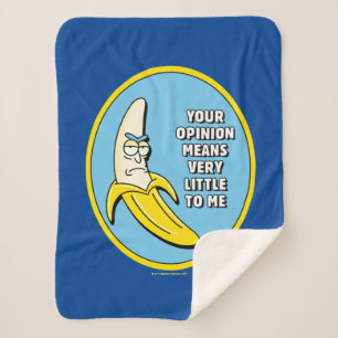 Couverture Sherpa RICK ET MORTY™ Badge en brique banane