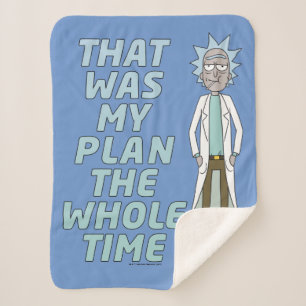 Couverture Sherpa RICK ET MORTY™ C'Était Mon Plan Tout Le Temps